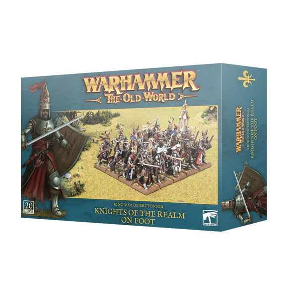 The Old World Warhammer Kingdom of Bretonnia Knights of the Realm on Foot